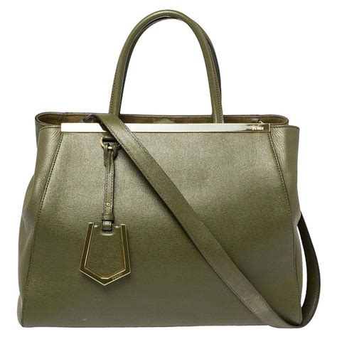 fendi olive green bag|fendi green handbags.